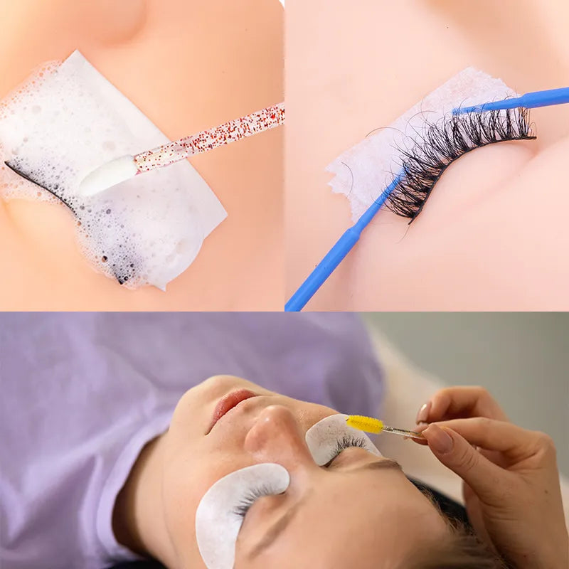 Disposable Crystal Eyelashes Brush